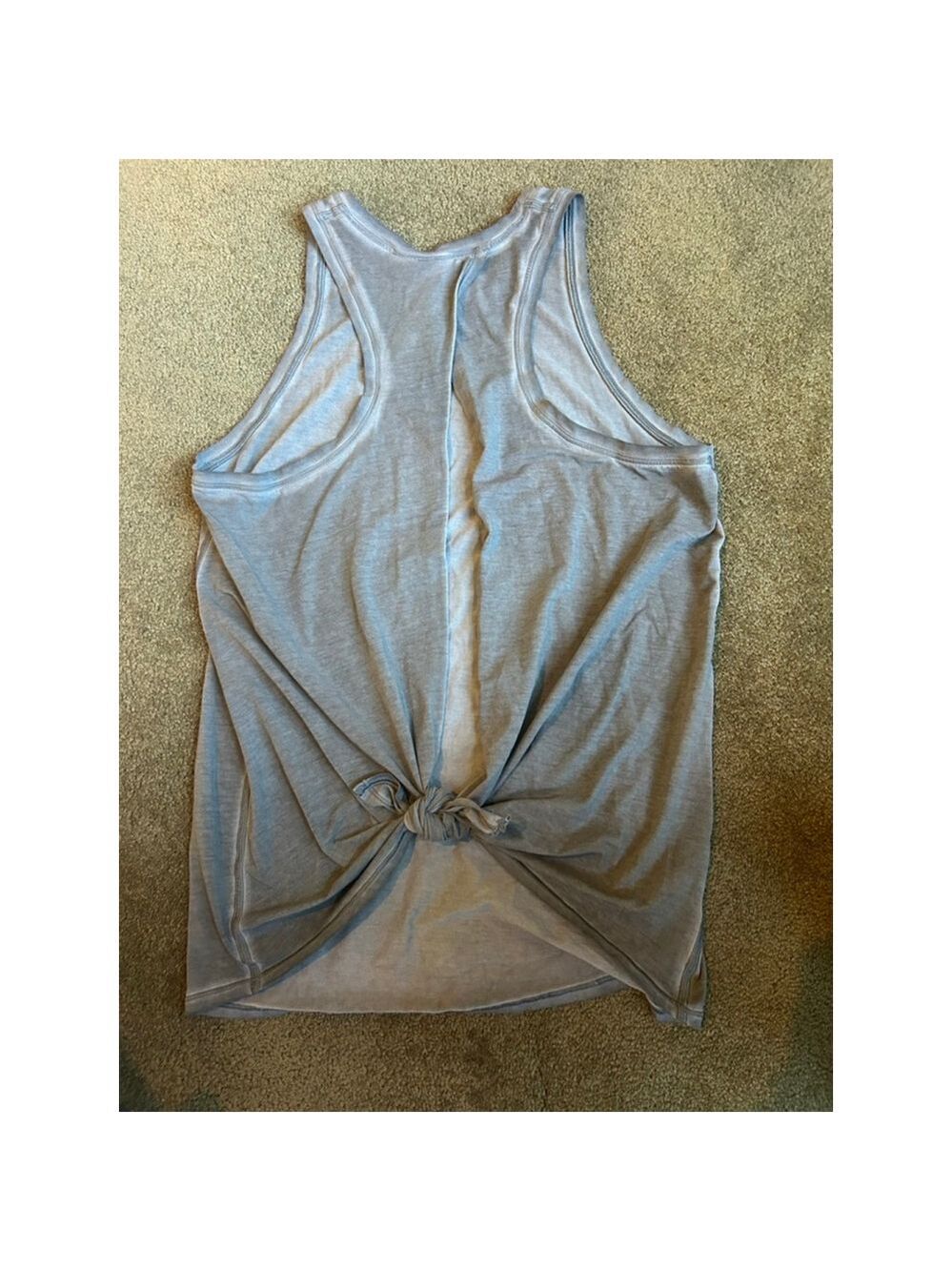 Women's Lululemon All Tied Up Tank Gray M - Picture 9 of 11